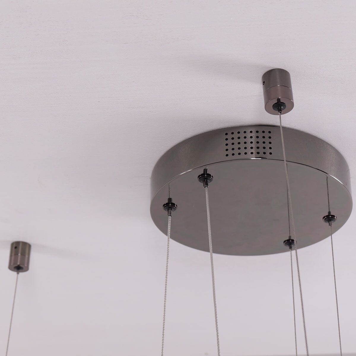 Lightsin Pearl Black Wave LED Chandelier in Aluminum Alloy Modern Ceiling Light - House Comfort