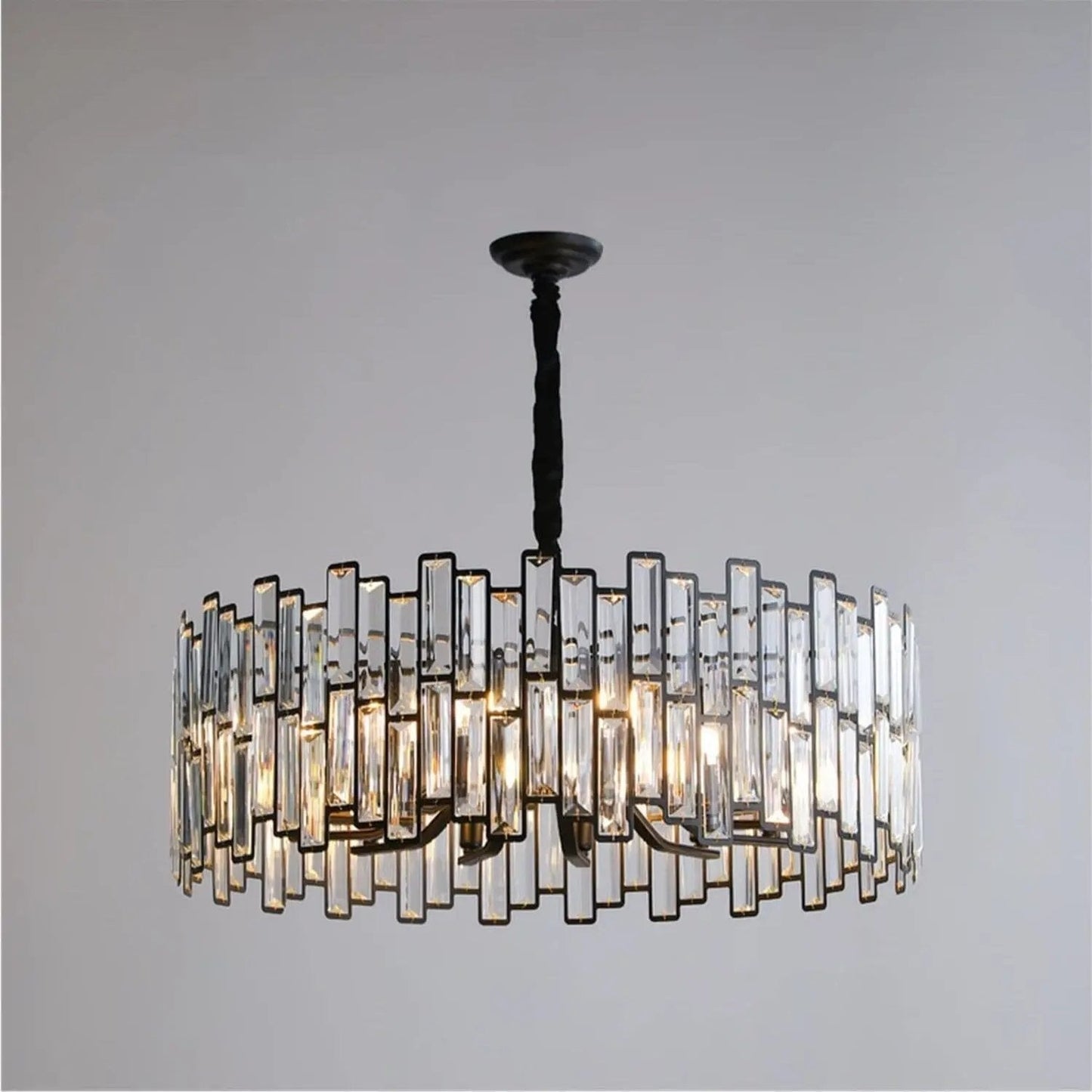 Lightsin Post - modern Geometric Light Fixture with Adjustable Chain - House Comfort
