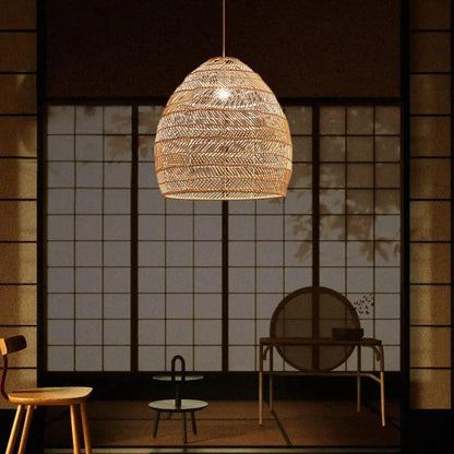 Lightsin Rattan Art Pendant Light Hanging Decor Rustic Style - House Comfort