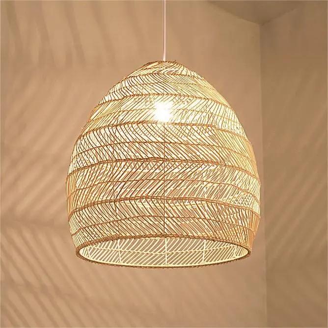 Lightsin Rattan Art Pendant Light Hanging Decor Rustic Style - House Comfort