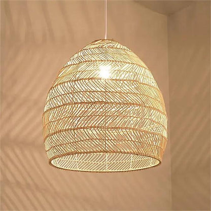 Lightsin Rattan Art Pendant Light Hanging Decor Rustic Style - House Comfort