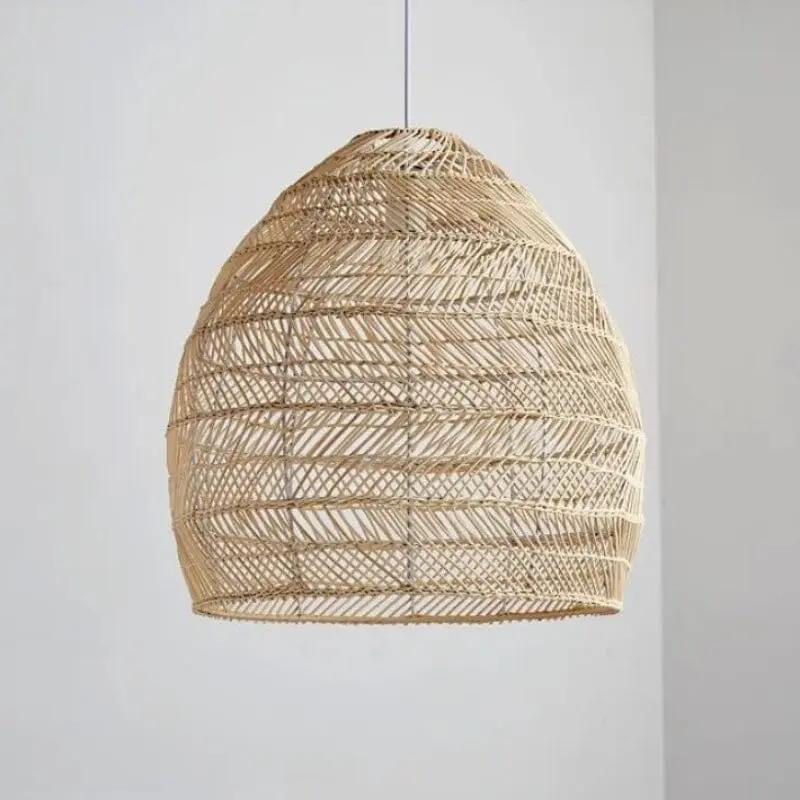 Lightsin Rattan Art Pendant Light Hanging Decor Rustic Style - House Comfort