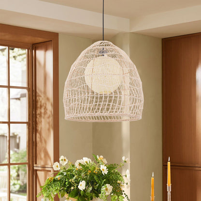 Lightsin Rattan Art Pendant Light Hanging Decor Rustic Style(Version A) - House Comfort