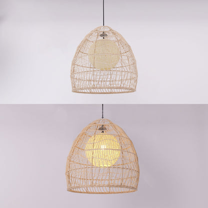 Lightsin Rattan Art Pendant Light Hanging Decor Rustic Style(Version A) - House Comfort