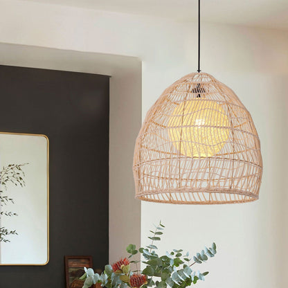 Lightsin Rattan Art Pendant Light Hanging Decor Rustic Style(Version A) - House Comfort