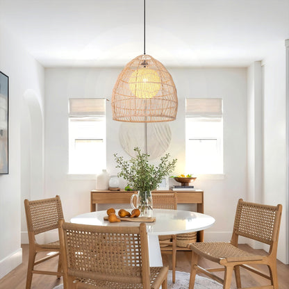 Lightsin Rattan Art Pendant Light Hanging Decor Rustic Style(Version A) - House Comfort