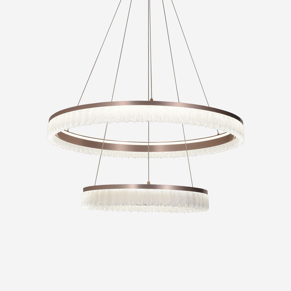 Lightsin Red Aluminum Stepless Dimming Circular Pendant Light for Modern Interiors - House Comfort