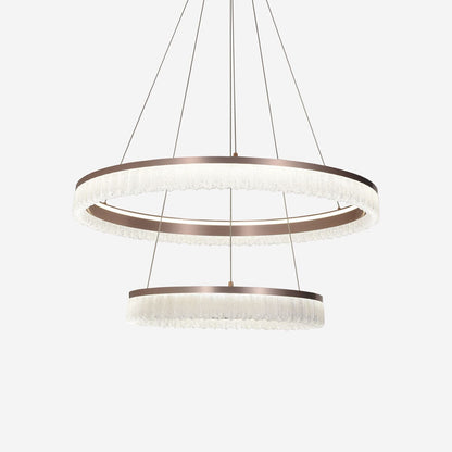 Lightsin Red Aluminum Stepless Dimming Circular Pendant Light for Modern Interiors - House Comfort