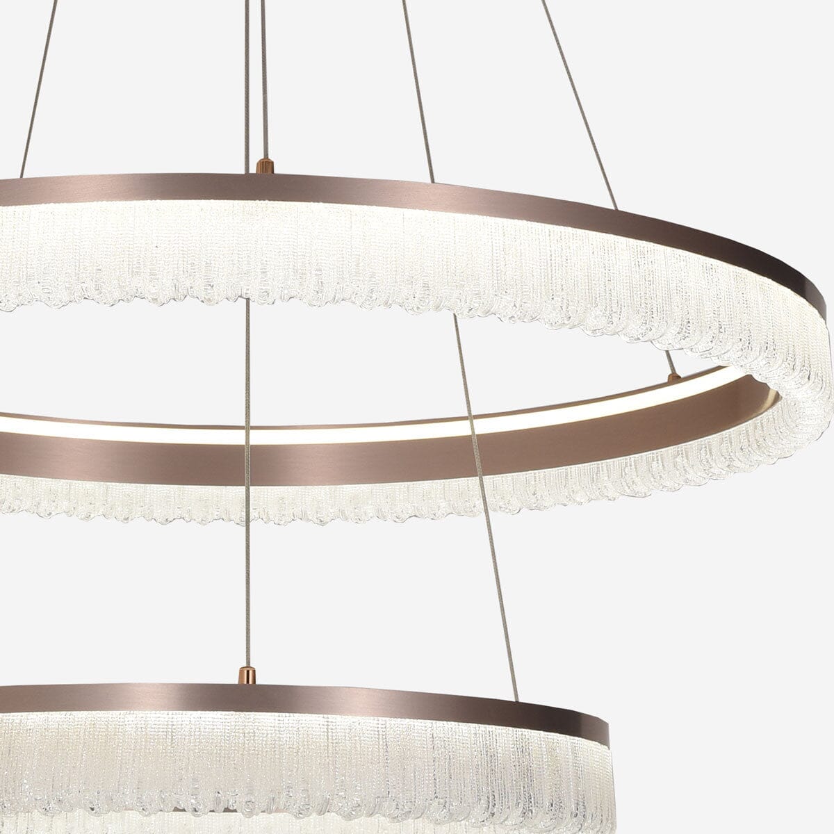 Lightsin Red Aluminum Stepless Dimming Circular Pendant Light for Modern Interiors - House Comfort