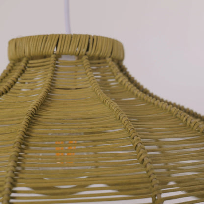 Lightsin Reseda Petal Shaped Rattan Pendant Light - House Comfort