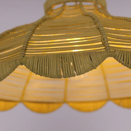 Lightsin Reseda Petal Shaped Rattan Pendant Light - House Comfort