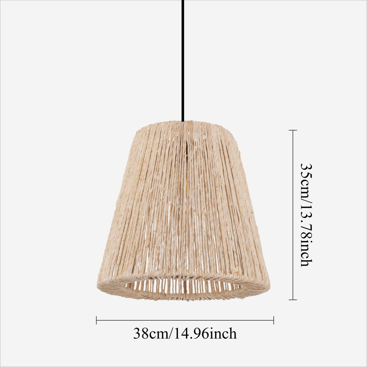Lightsin Rustic Hemp Rope Woven Pendant Light for Cozy Interiors - House Comfort