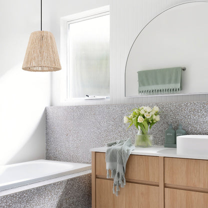 Lightsin Rustic Hemp Rope Woven Pendant Light for Cozy Interiors - House Comfort