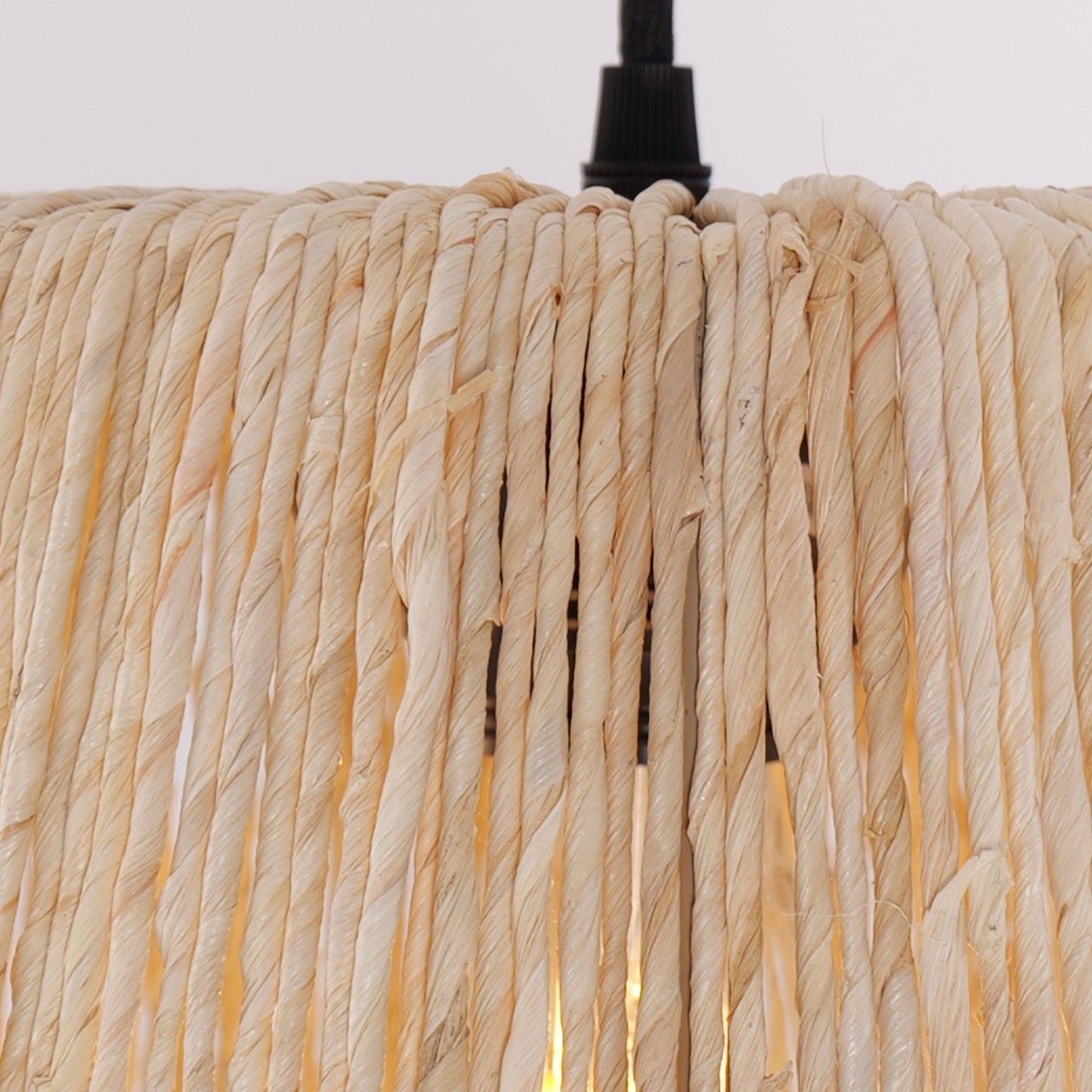Lightsin Rustic Hemp Rope Woven Pendant Light for Cozy Interiors - House Comfort