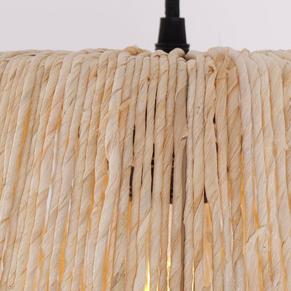 Lightsin Rustic Hemp Rope Woven Pendant Light for Cozy Interiors - House Comfort