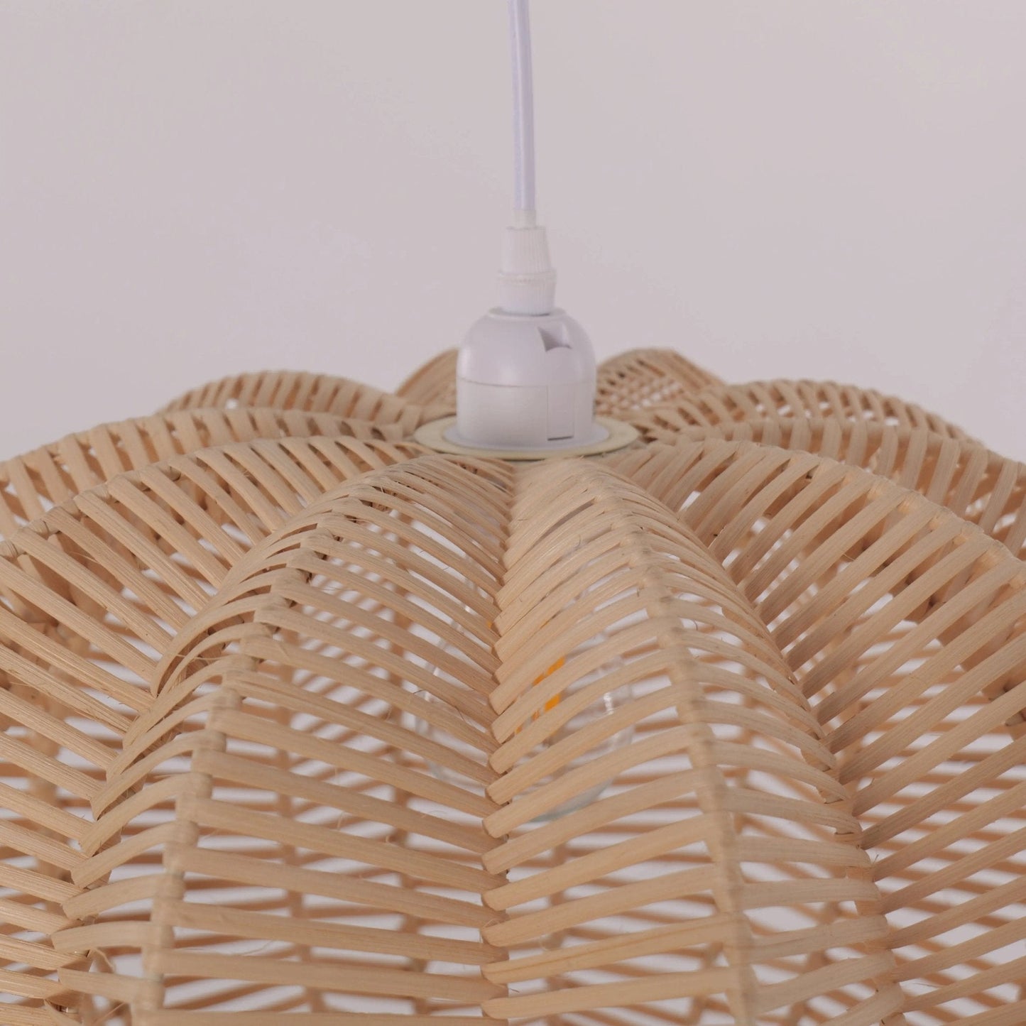 Lightsin Scandinavian Round Rattan Hanging Lamp - House Comfort