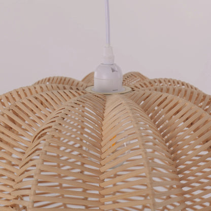 Lightsin Scandinavian Round Rattan Hanging Lamp - House Comfort