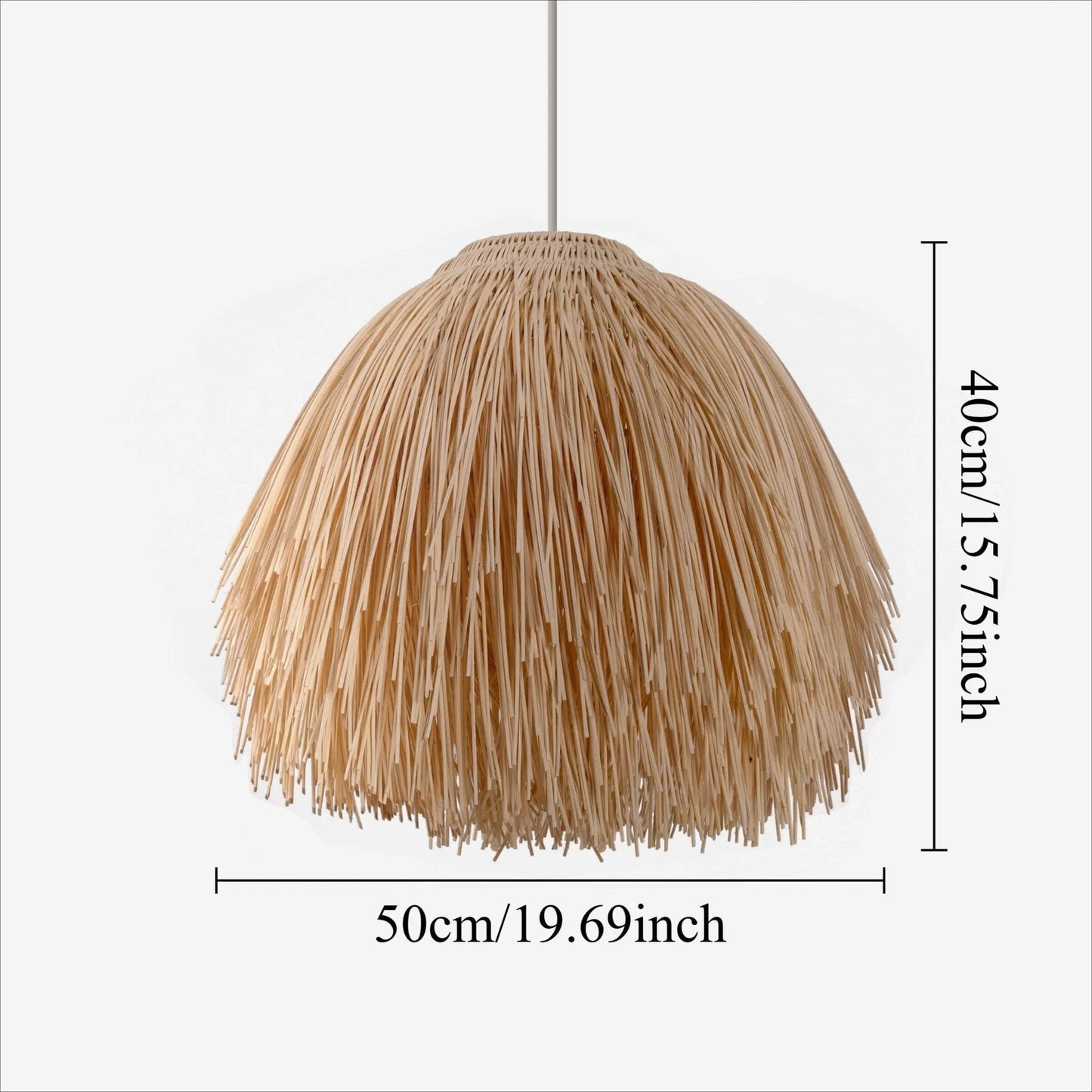 Lightsin Scarecrow Rattan Pendant Light - House Comfort