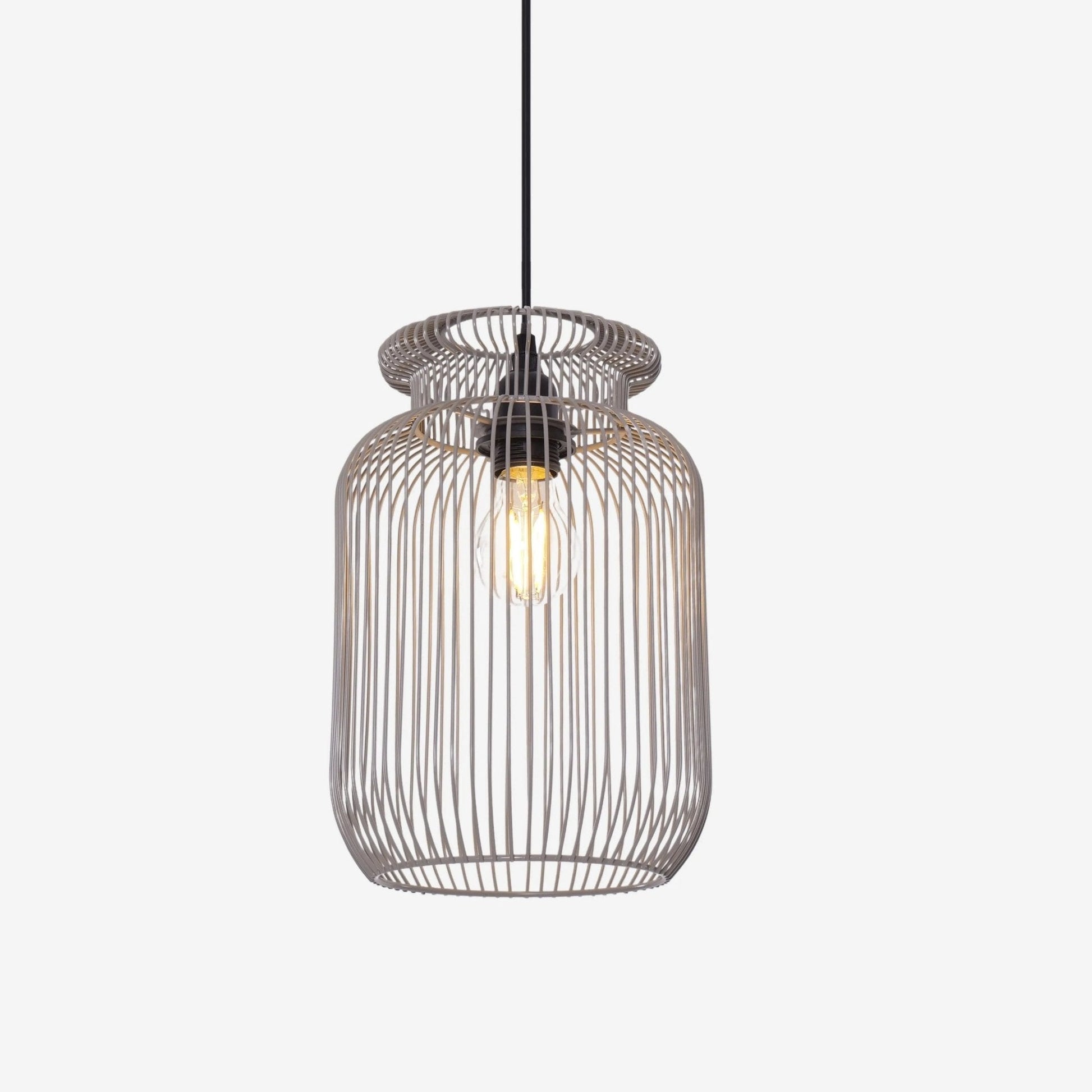 Lightsin Sleek Modern Grey Iron Pendant Light for Home Decor - House Comfort