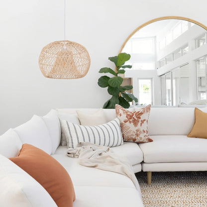 Lightsin SolNest Boho Rattan Hanging Lamp - House Comfort