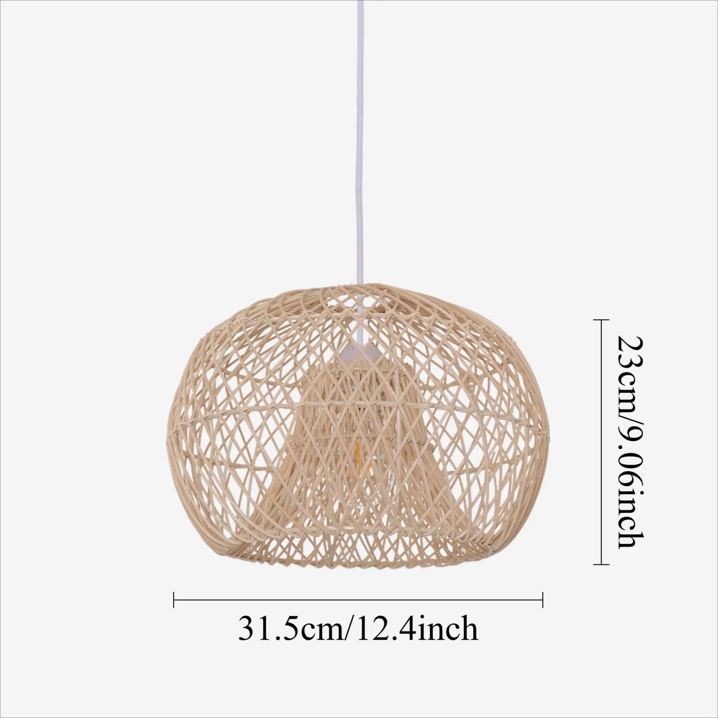 Lightsin SolNest Boho Rattan Hanging Lamp - House Comfort