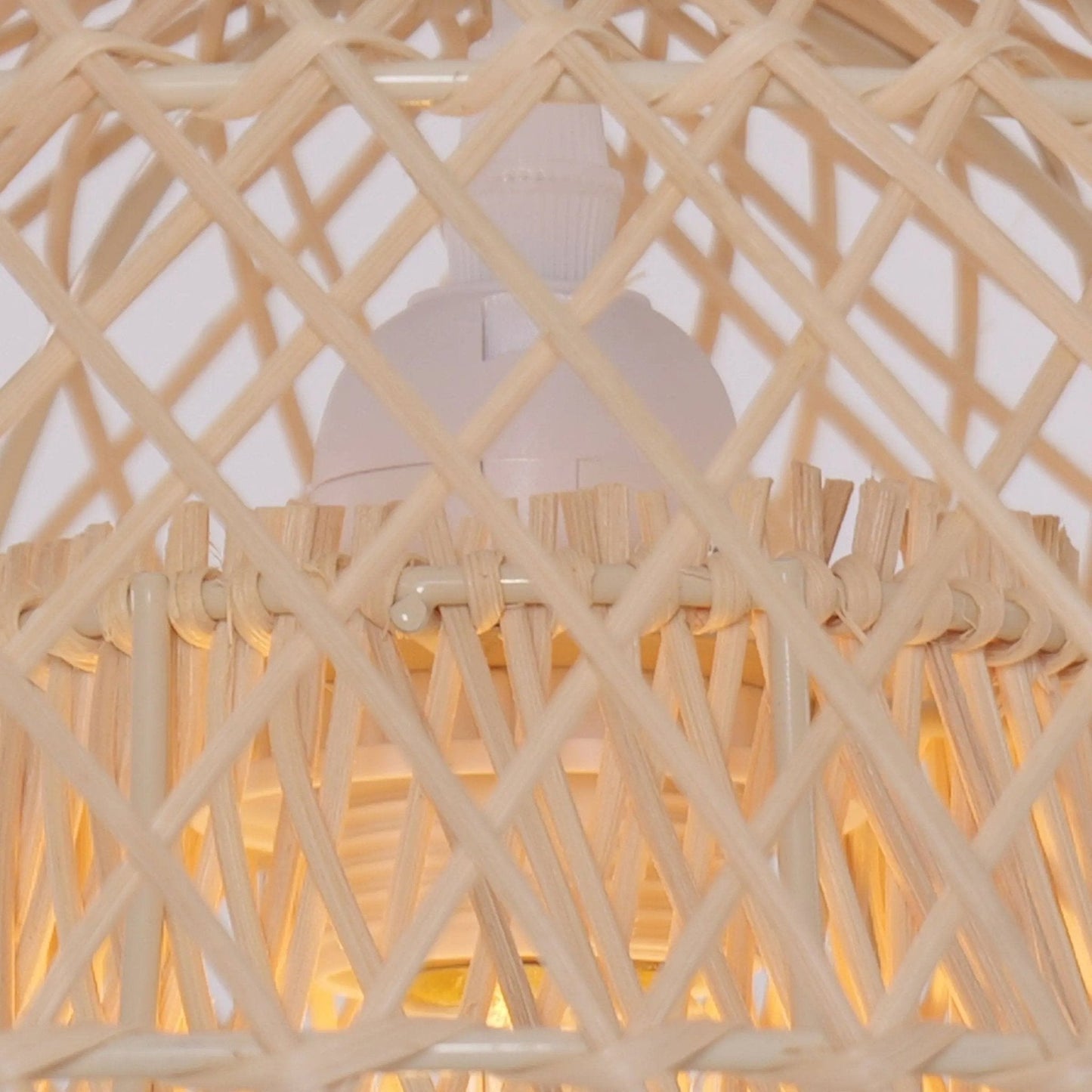 Lightsin SolNest Boho Rattan Hanging Lamp - House Comfort