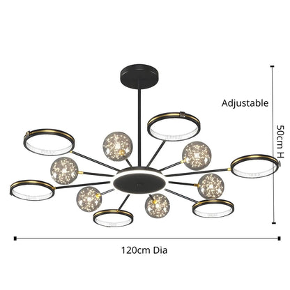 Lightsin Stylish Simple Creative Personalized Full Star Ceiling Light - House Comfort