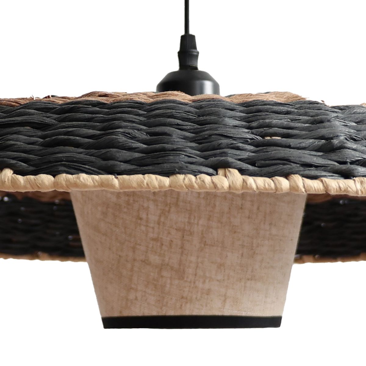 Lightsin Stylish Two - Tone Handwoven Pendant Light Fixture - House Comfort