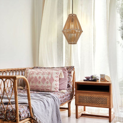 Lightsin Sustainable Geometric Bamboo Pendant Light - House Comfort