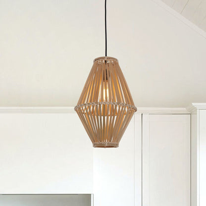 Lightsin Sustainable Geometric Bamboo Pendant Light - House Comfort