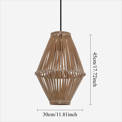 Lightsin Sustainable Geometric Bamboo Pendant Light - House Comfort