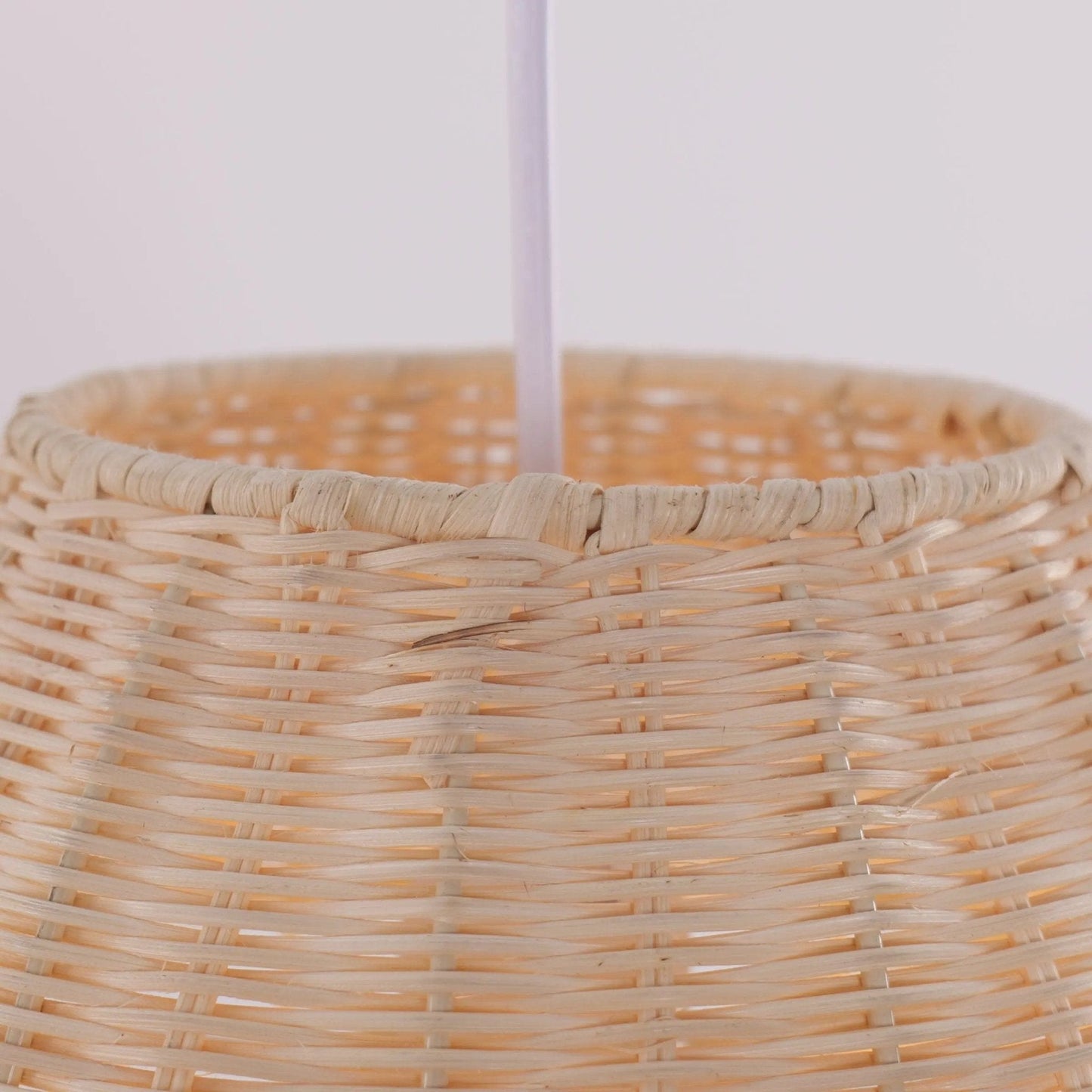 Lightsin Sustainable Handwoven Spherical Rattan Pendant Light with Wave Details - House Comfort