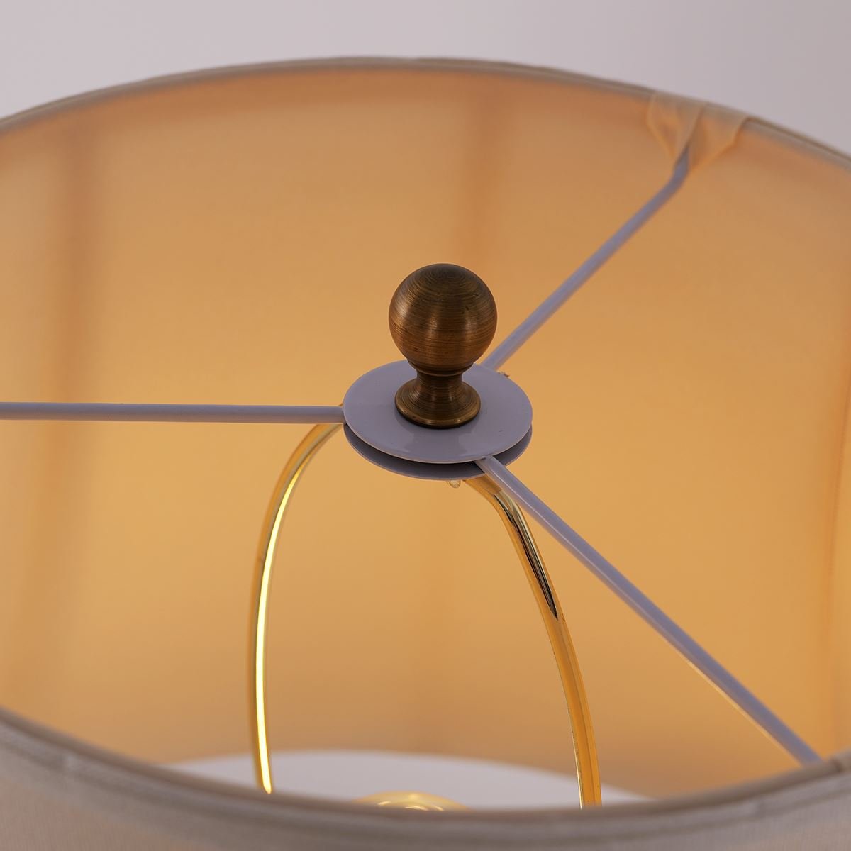 Lightsin Table Lamp Ceramic with Hand - Painted Lotus Pond Design - House Comfort