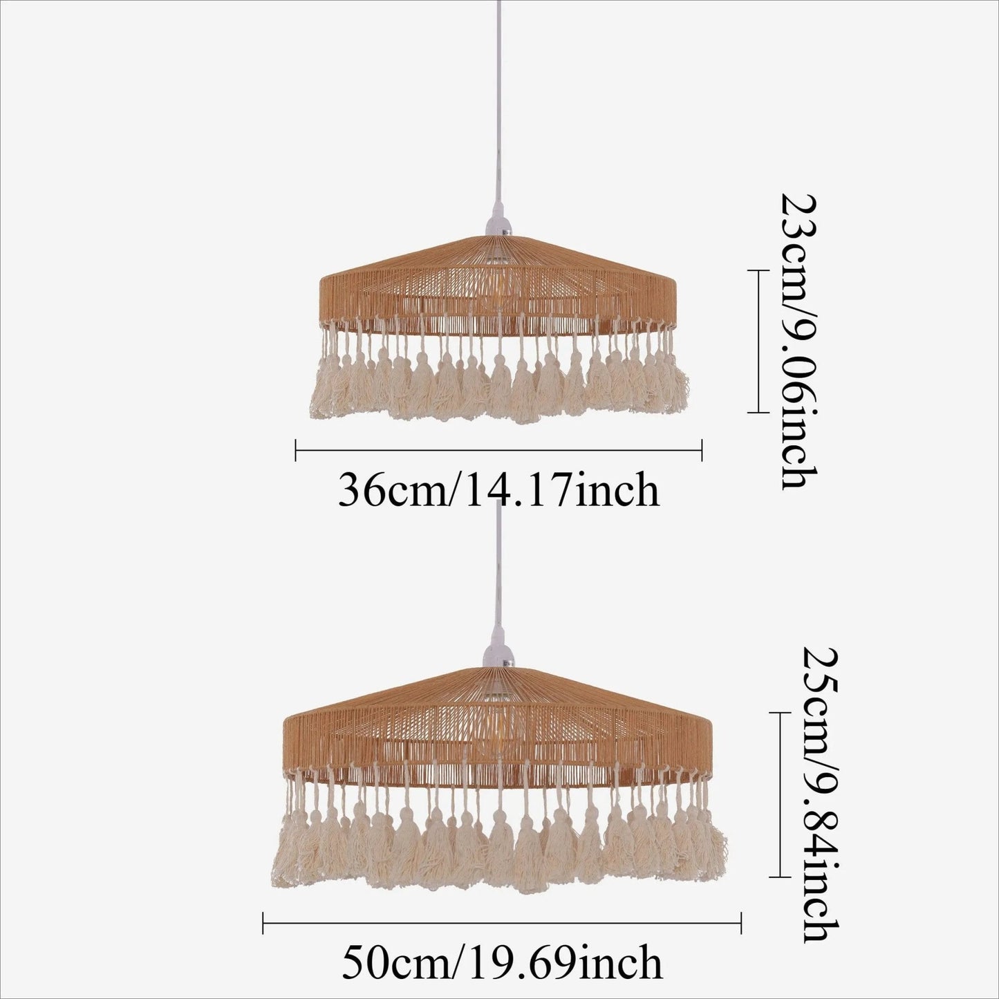 Lightsin Tassel Breeze Woven Pendant Light for Boho Charm and Warmth - House Comfort