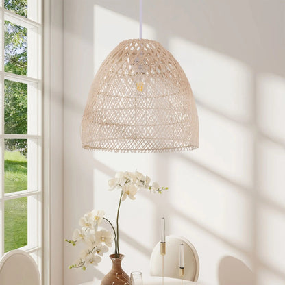 Lightsin TerraBell Dome Shaped Rattan Hanging Light - House Comfort