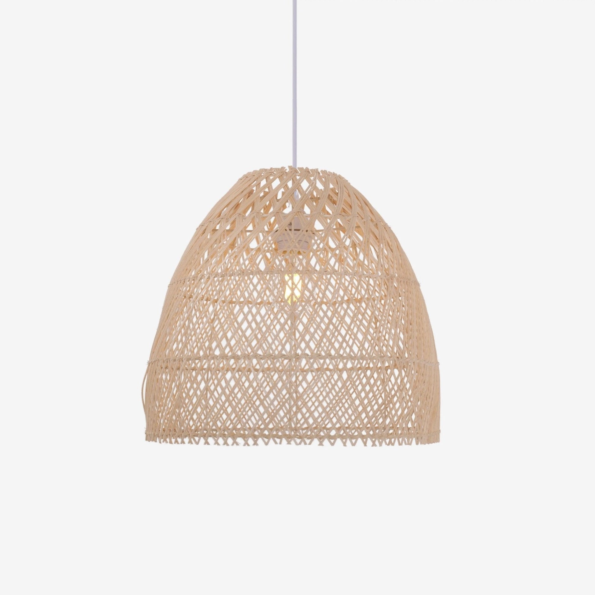 Lightsin TerraBell Dome Shaped Rattan Hanging Light - House Comfort