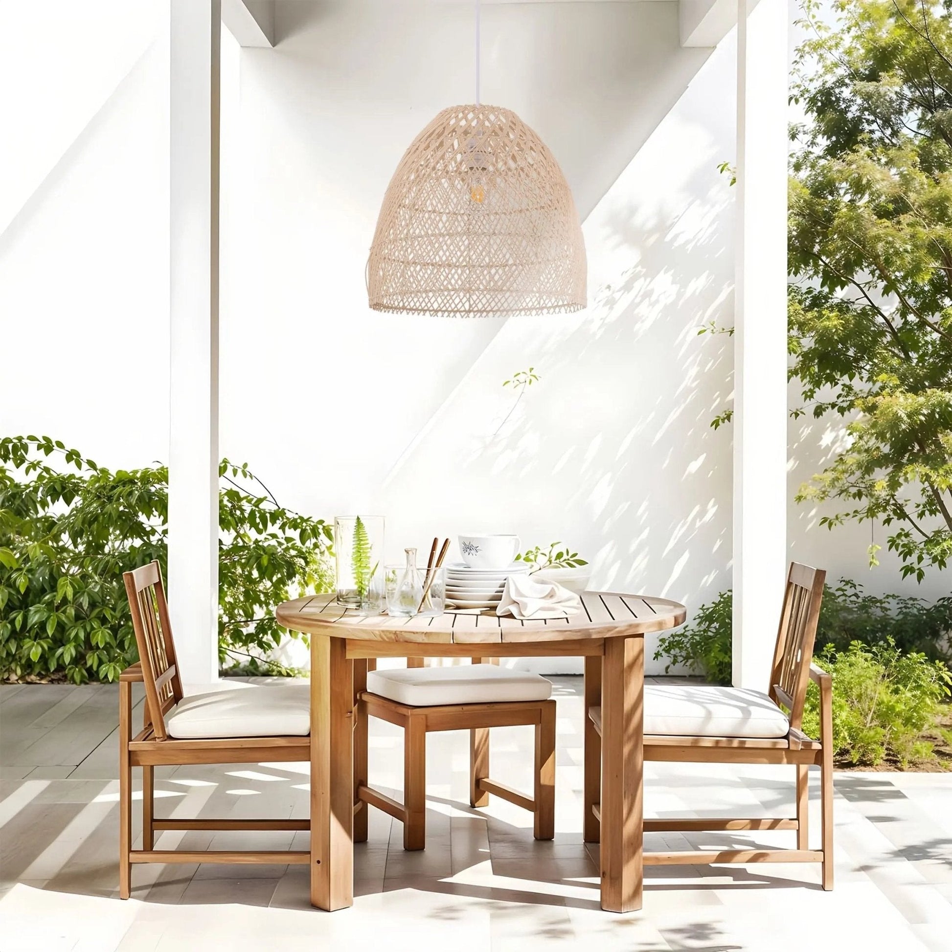 Lightsin TerraBell Dome Shaped Rattan Hanging Light - House Comfort