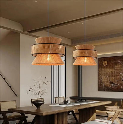 Lightsin Vintage Countryside Style Hemp Rope Pendant Lights - House Comfort