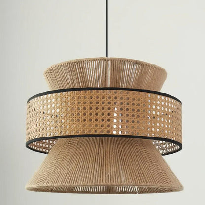 Lightsin Vintage Countryside Style Hemp Rope Pendant Lights - House Comfort