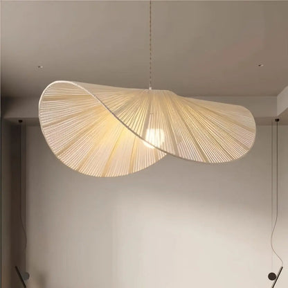 Lightsin Vintage Simple Creative Handwoven Hemp Rope Pendant Light Fixture - House Comfort