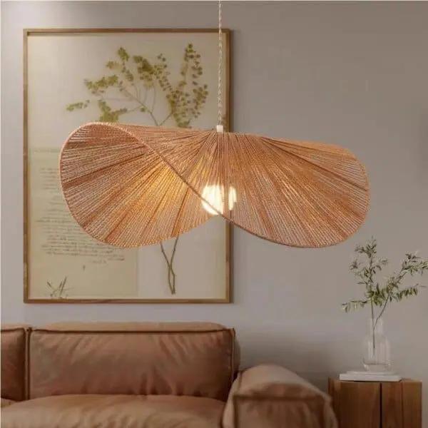 Lightsin Vintage Simple Creative Handwoven Hemp Rope Pendant Light Fixture - House Comfort