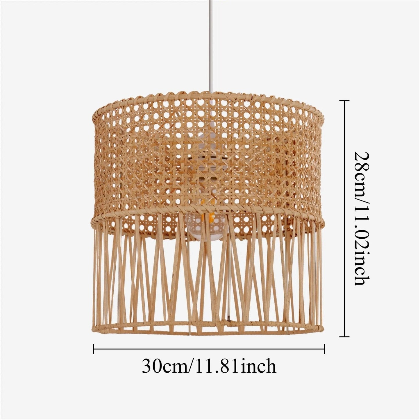 Lightsin Wabi - Sabi Style Hand - woven Rattan Pendant Light - House Comfort