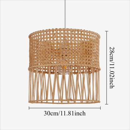 Lightsin Wabi - Sabi Style Hand - woven Rattan Pendant Light - House Comfort