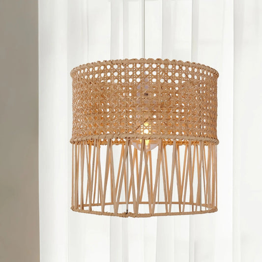 Lightsin Wabi - Sabi Style Hand - woven Rattan Pendant Light - House Comfort