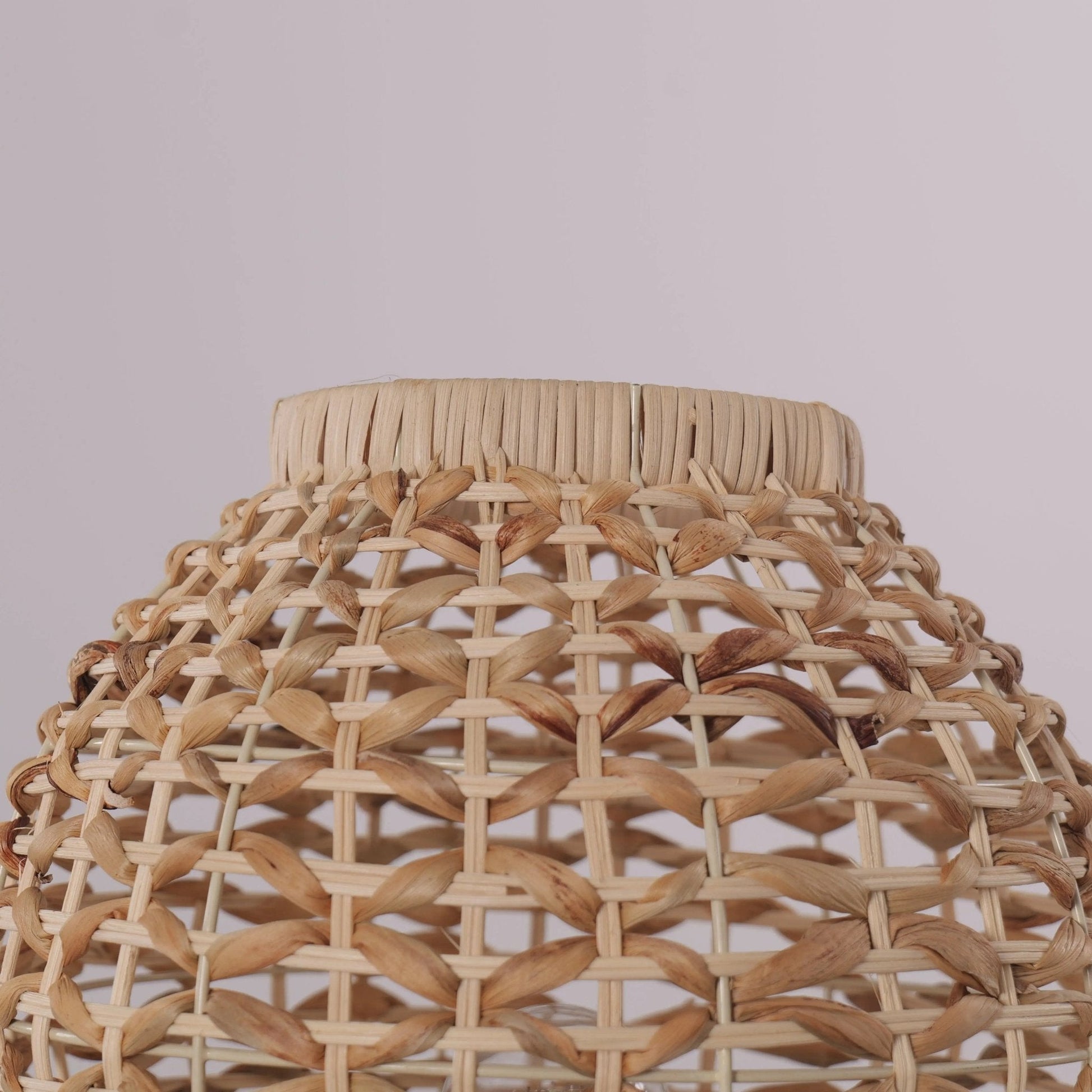 Lightsin Water Hyacinth Rattan Ball - Shaped Woven Table Lamp – Natural Handwoven Lighting for Cozy Spaces - House Comfort