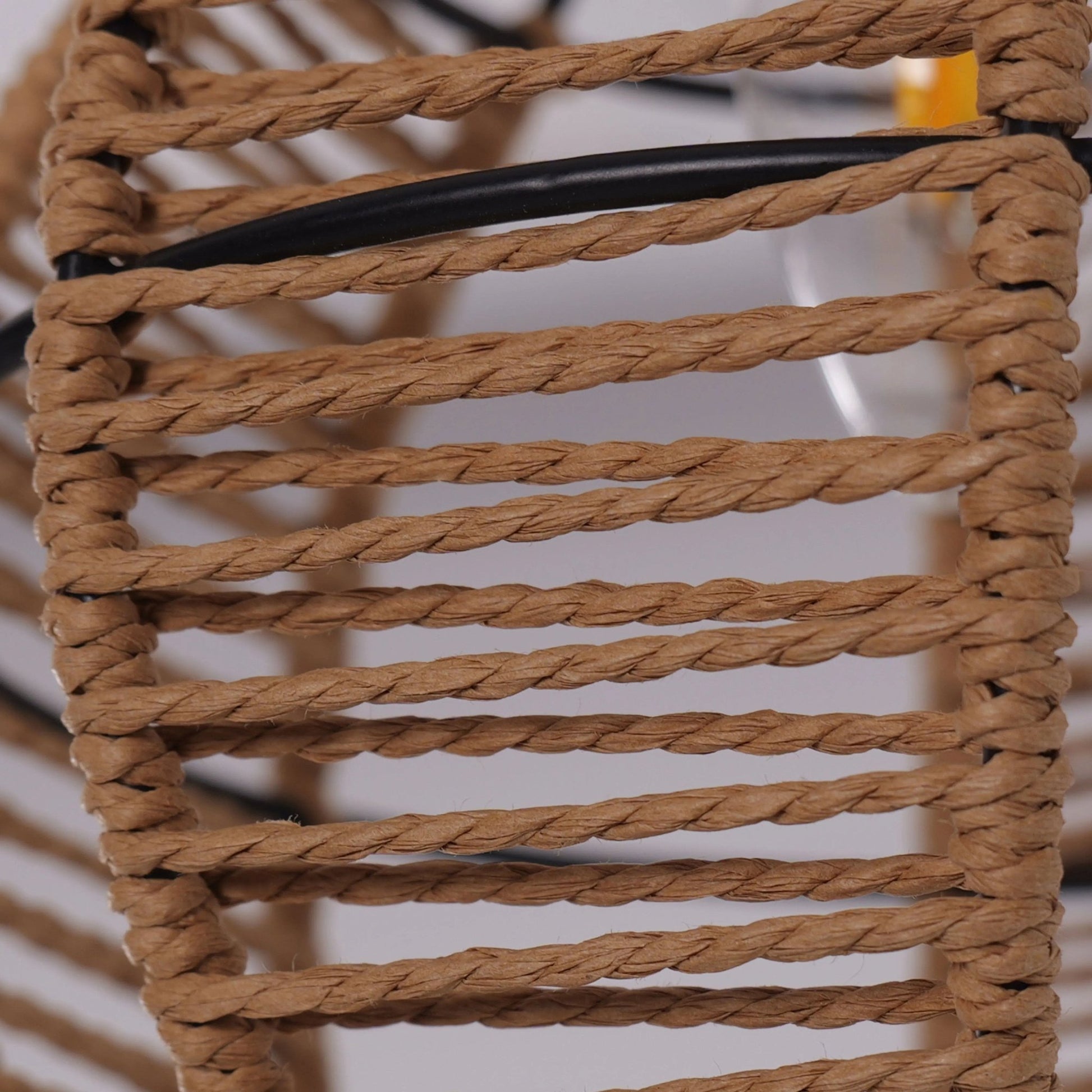 Lightsin Woven Paper Rope Pendant Light for Cozy Elegance and Timeless Charm - House Comfort