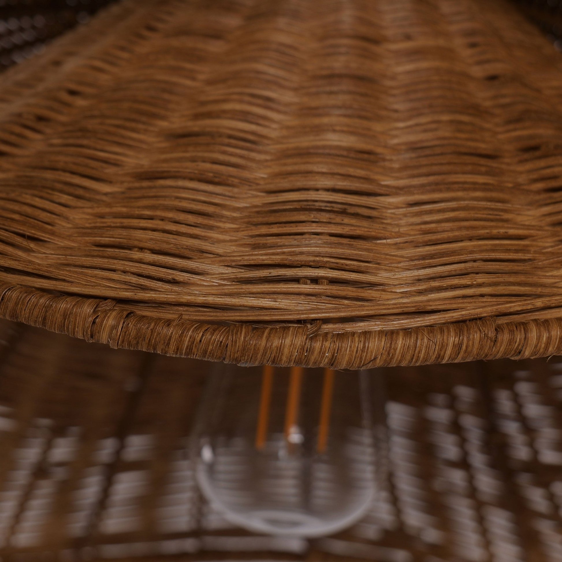 Lightsin Woven Rattan and Iron Pendant Light – Organic Ceiling Pendant Light for Dining Room, Living Room, and Modern Rustic Interiors - House Comfort