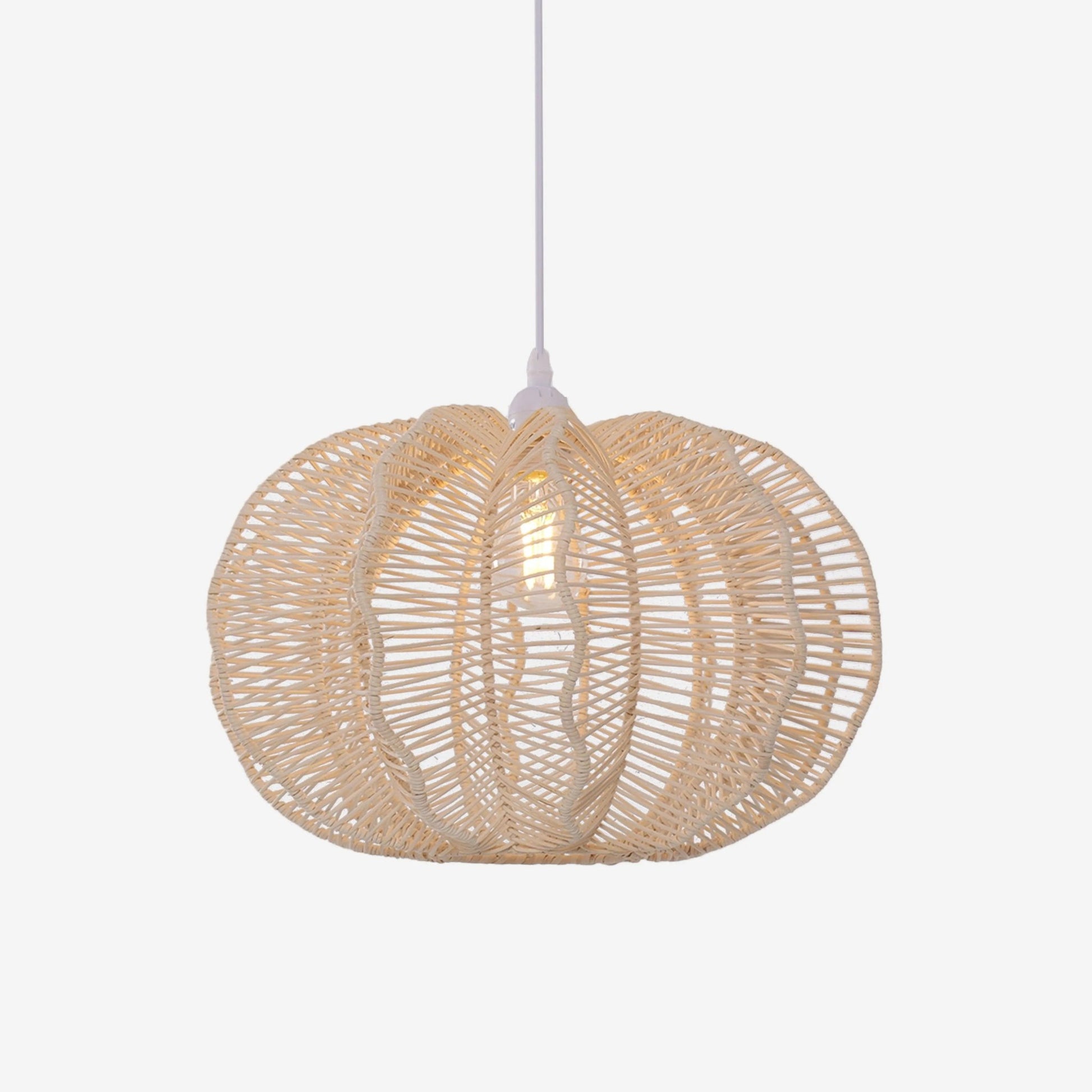Lightsin Woven Rattan Ceiling Light for a Serene Ambiance - House Comfort