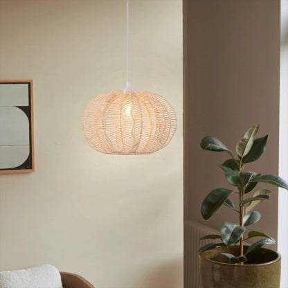 Lightsin Woven Rattan Ceiling Light for a Serene Ambiance - House Comfort