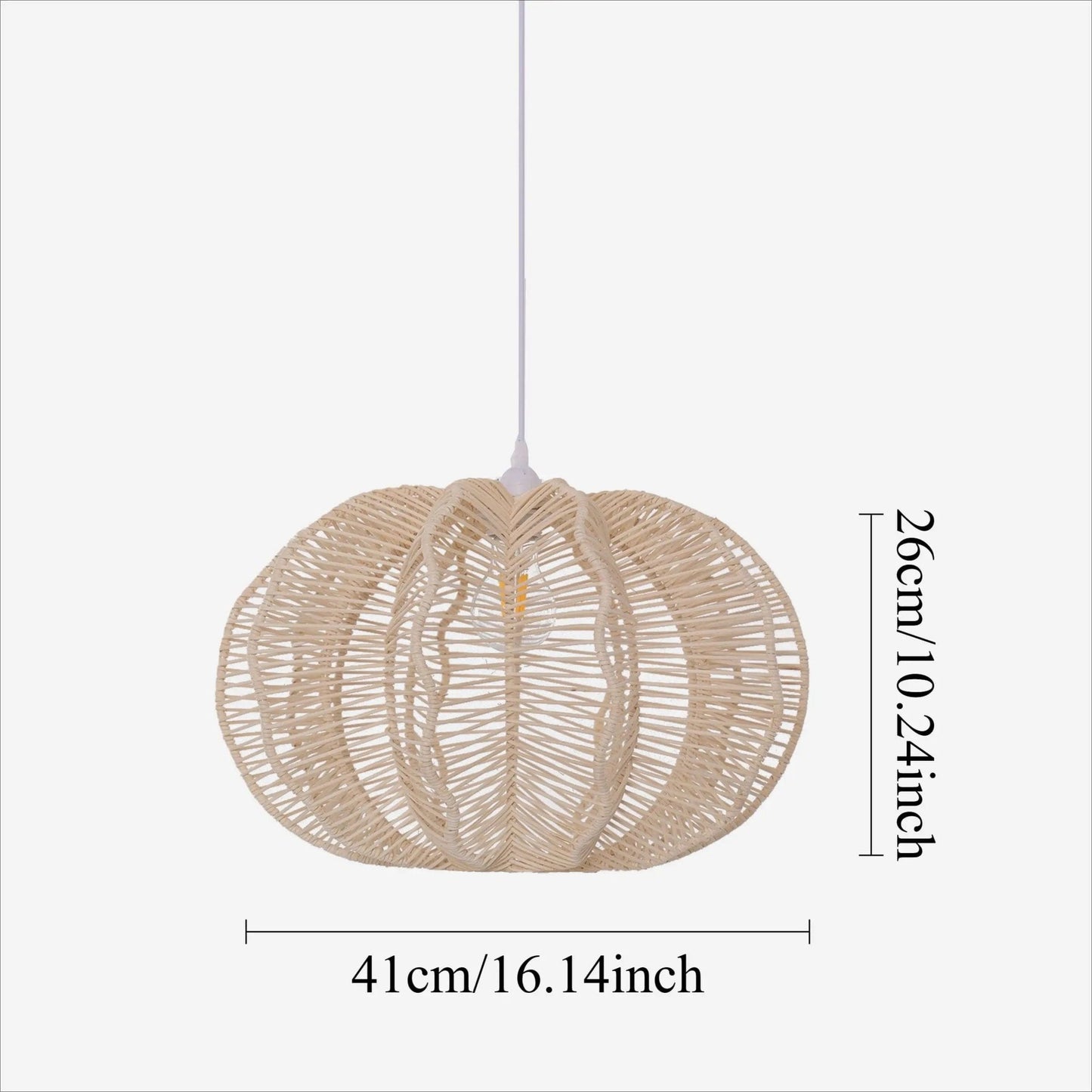 Lightsin Woven Rattan Ceiling Light for a Serene Ambiance - House Comfort